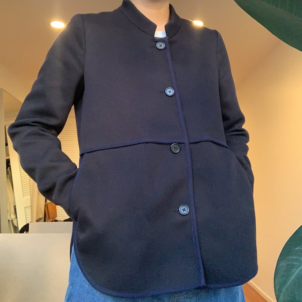J Crew classic blue jacket for Spring / Fall